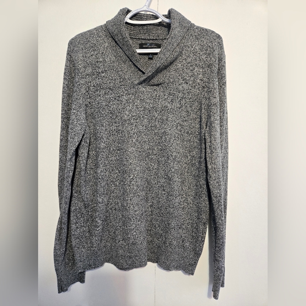 Marc Anthony Men's Luxury Blend Slim Fit Charcoal V-Neck Sweater‎ - Size Large